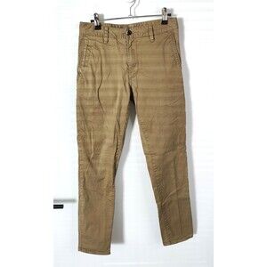 Vuori Collins Chino Pants Size 27x29 Tan Twill Stretch Khakis Logo Mens V433